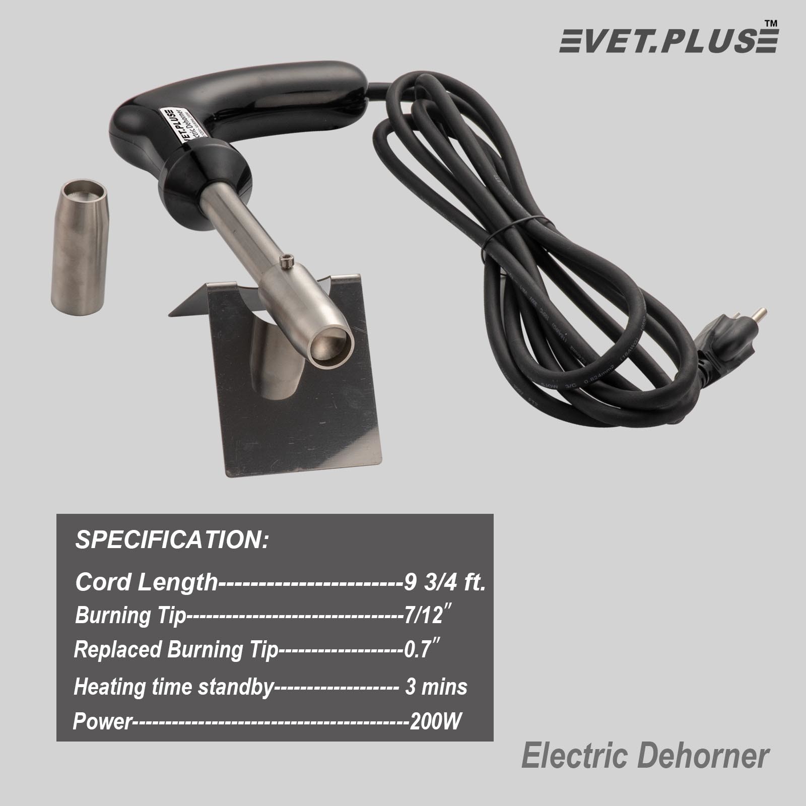 VET.PLUS Electric Dehorner for Calf, lamp, Sheep and Goat, Ideal