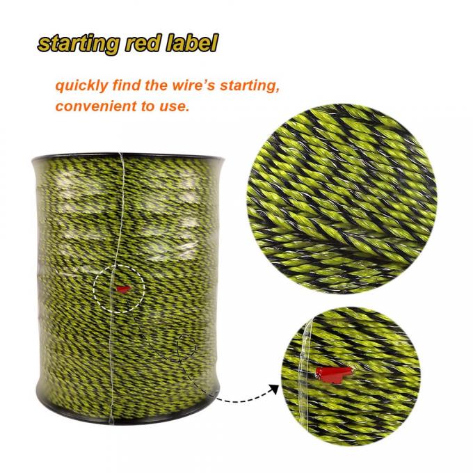 Portable Electric Fence Polywire, Electric Fence Wire with 9 Strands ...