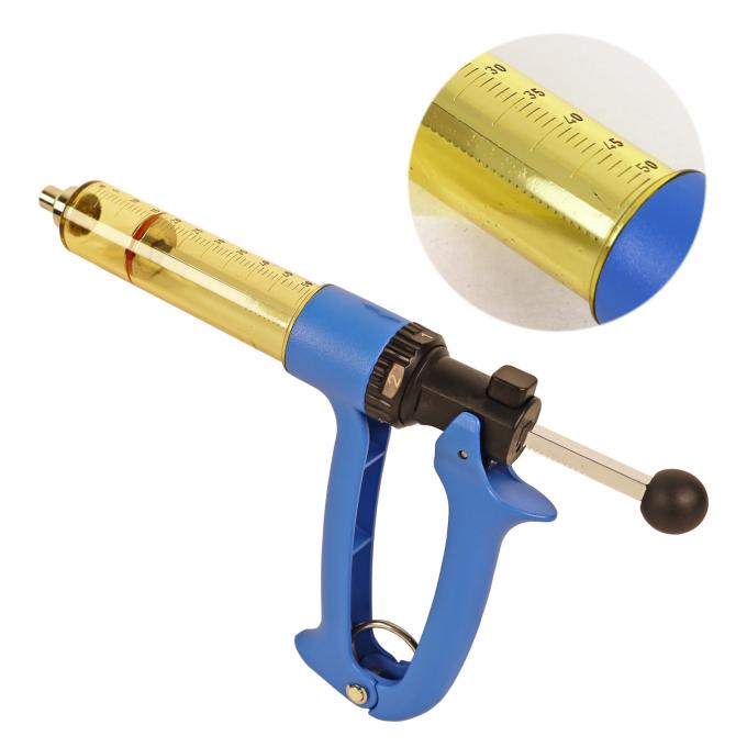 25/50 ML Semi Automatic Livestock Syringe, Adjustable Continuous ...