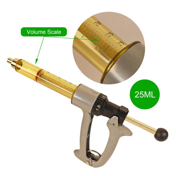 25ML Semi Automatic Livestock Syringe, 5 Gears Adjustable Continuous ...