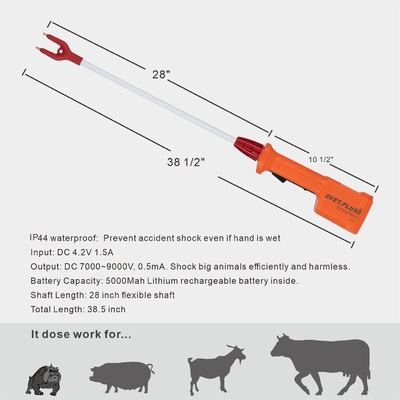 IP67 Long Lasting Electric Cattle Prod 32inch 8000v For Sheep