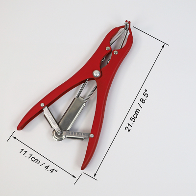 Castration Bander For Goats, 100Pcs Latex orange Castrator Rings, red Balloon Expander Pliers Set