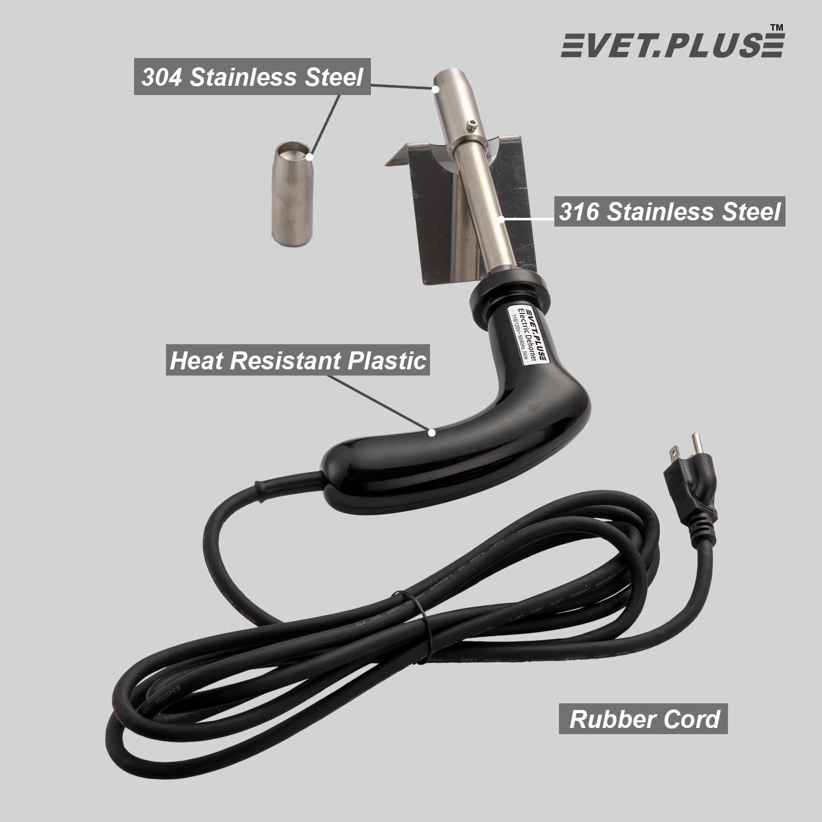 VET.PLUS Electric Dehorner for Calf, lamp, Sheep and Goat, Ideal