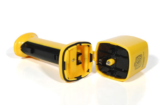 Yellow Long Cattle Prod Stick ABS 58cm Shaft with alkaline battery
